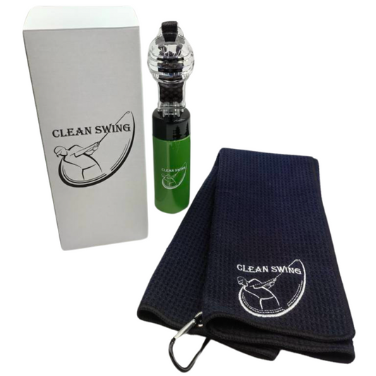Clean Swing - Golf Club Brush and Towel